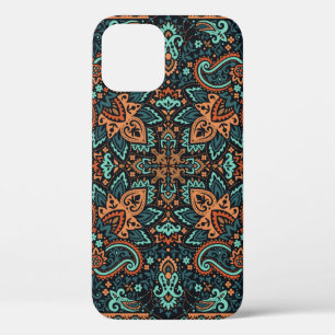 Funda Para iPhone 12 Ornamento vintage paisley Bandana, pañuelo de cue