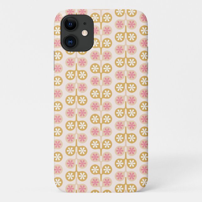 Funda De Case-Mate Para iPhone Ornamentos florales (Reverso)