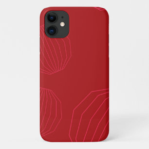 Funda Para iPhone 11 Ornamentos navideños simples, modernos y fluidos