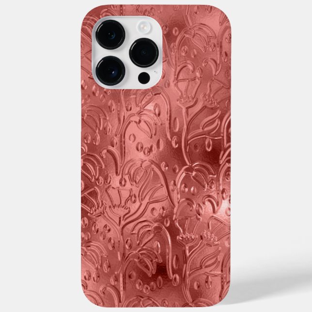 FUNDA DE Case-Mate PARA iPhone ORNAMIENTO DE OBSERVACIÓN METÁLICA GRABADO EN RELI (Reverso)