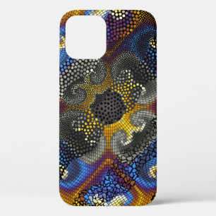 Funda Para iPhone 12 Ornar fondo de textura transparente. Olas de ornam
