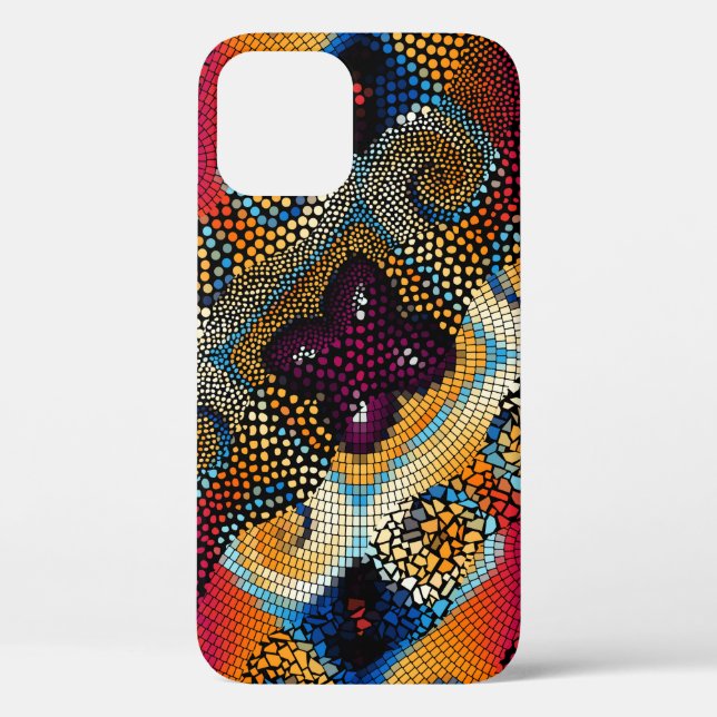 Funda De Case-Mate Para iPhone Ornar fondo de textura transparente. Ondas diagona (Reverso )