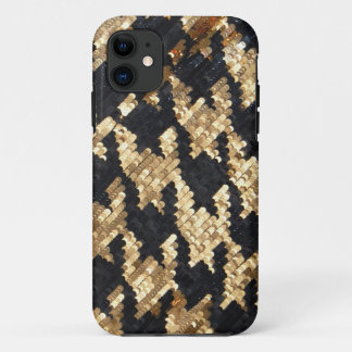 Funda Para iPhone 11 Oro Bling del purpurina de la chispa