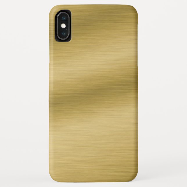 Funda De Case-Mate Para iPhone Oro Cepillado Elegante (Reverso)
