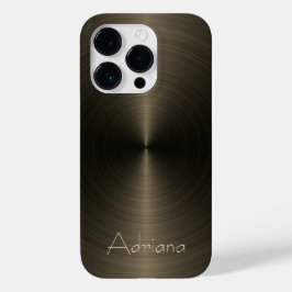 Funda Para iPhone 14 Pro De Case-Mate Oro de titanio Acero inoxidable Metálico