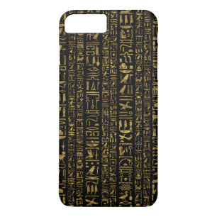 Funda Para iPhone 8 Plus/7 Plus Oro egipcio del vintage de los jeroglíficos en