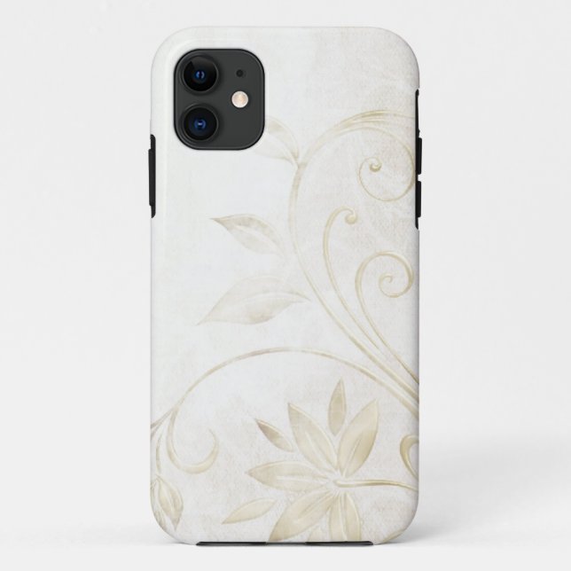 Funda De Case-Mate Para iPhone Oro elegante de la antigüedad (Reverso)