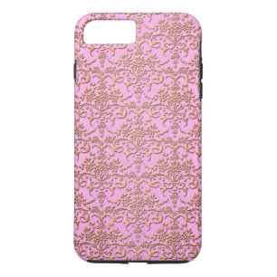 title_seo2 Oro elegante y damasco rosa con estampado floral
