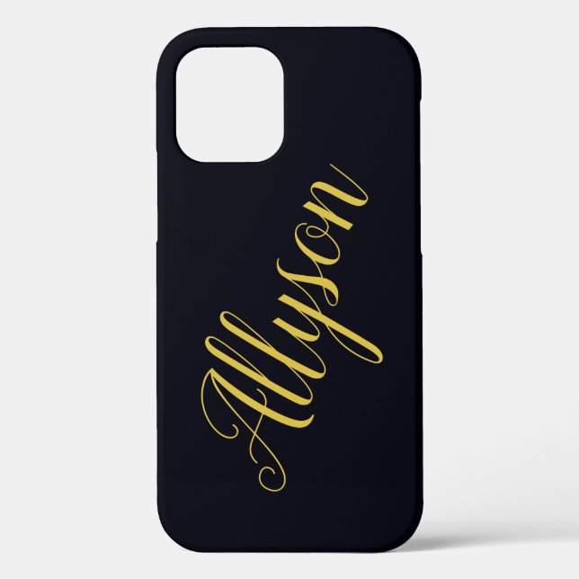Funda De Case-Mate Para iPhone Oro glamour personalizado   (Reverso )
