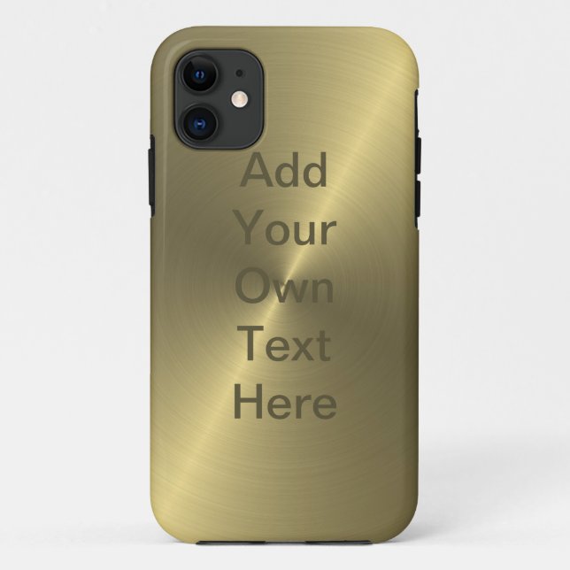Funda De Case-Mate Para iPhone Oro metálico (Reverso)