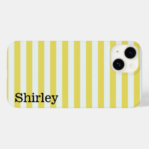 Funda Para iPhone 14 De Case-Mate Oro pálido y franjas blancas por Shirley Taylor