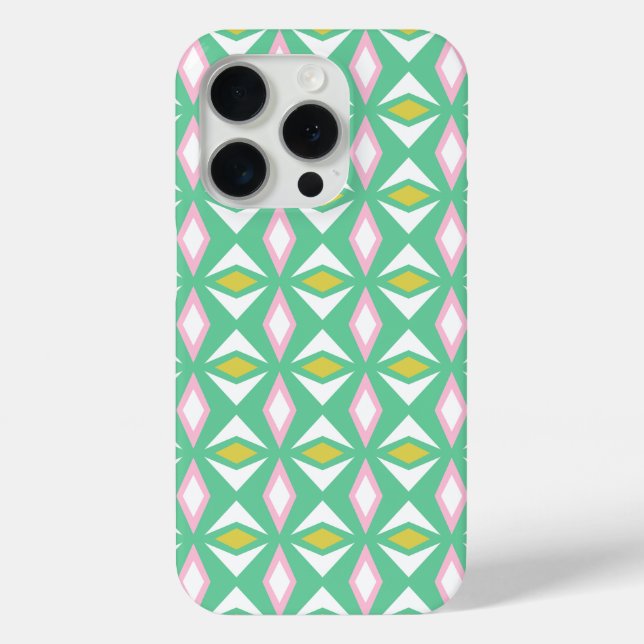 Funda De Case-Mate Para iPhone Oro Rosa y Diamantes Verdes (Reverso )