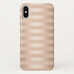 Funda Para iPhone X Oro subió cobre moderno elegante del polluelo