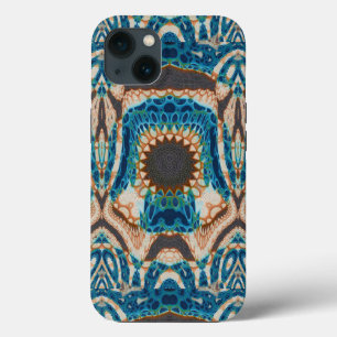 Funda Para iPhone 13 Oro turquesa Sol Southwestern Art