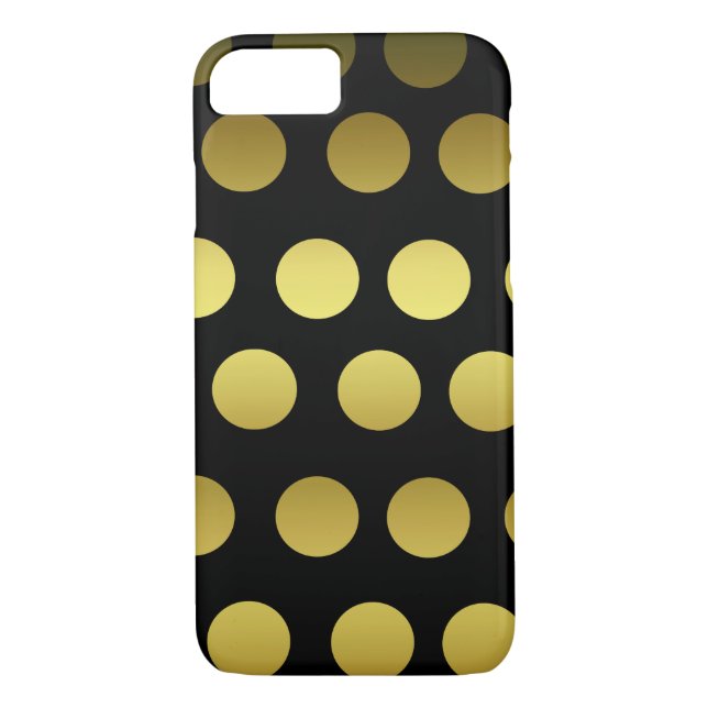 Funda De Case-Mate Para iPhone Oro y lunar negro (Reverso)