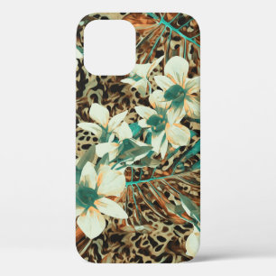 Funda Para iPhone 12 Orquídea Acuarela Floral Ilustracion sin foco