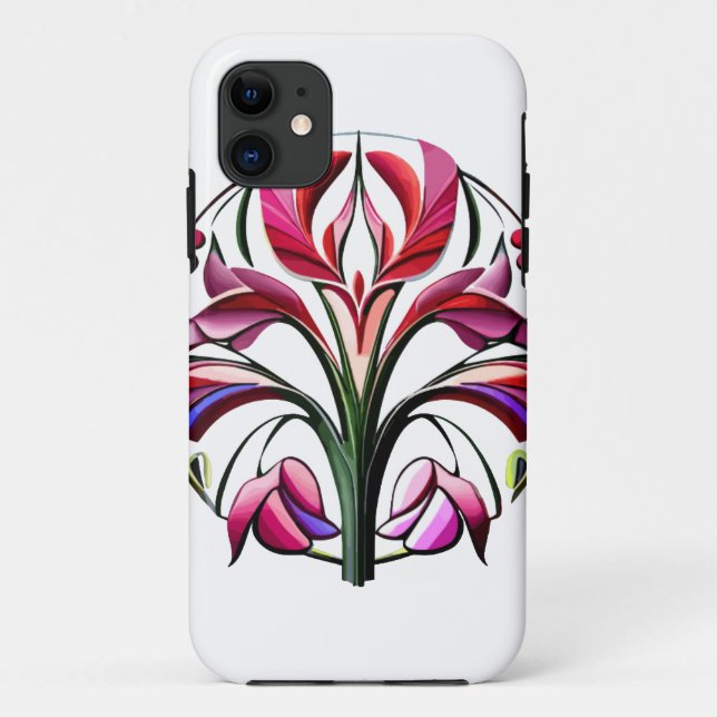 Funda De Case-Mate Para iPhone Orquídea metálica: Extravagancia rosa y amarilla (Reverso)