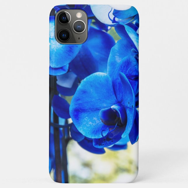 Funda De Case-Mate Para iPhone Orquídeas azules (Reverso)