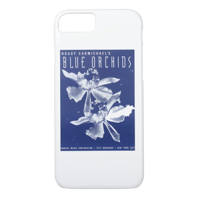 Funda De Case-Mate Para iPhone Orquídeas azules (Reverso)