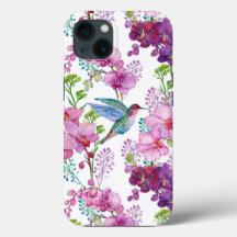 Orquídeas Con Hummingbird