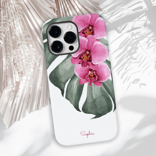 Funda Para iPhone 14 Pro Max De Case-Mate Orquídeas rosadas calientes Floral tropical con su