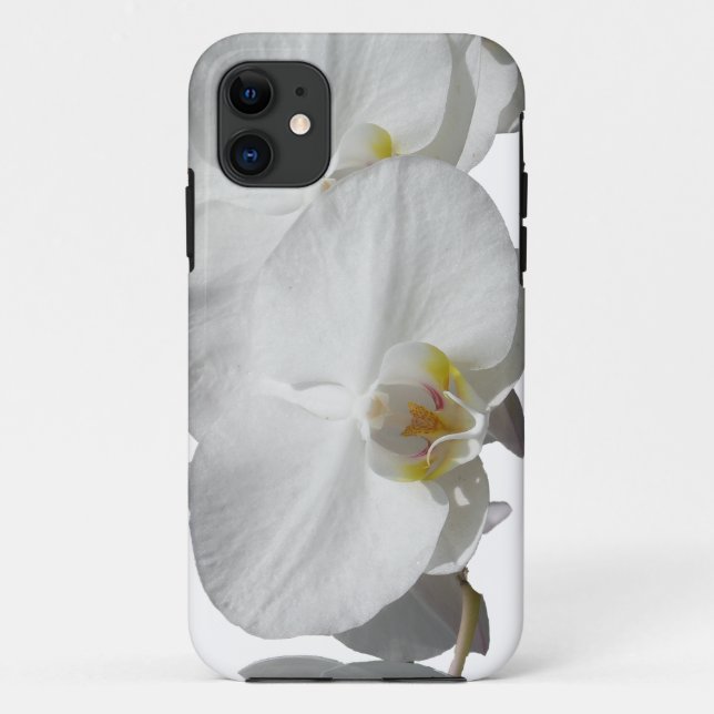 Funda De Case-Mate Para iPhone Orquídeas tropicales blancas (Reverso)