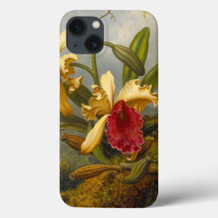 Funda Para iPhone 13 Orquids y Hummingbird Heade
