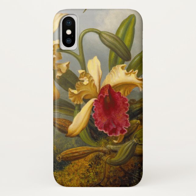 Funda De Case-Mate Para iPhone Orquids y Hummingbird Heade (Reverso)