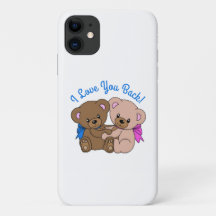 Os amo también ositos de peluche abrazándose