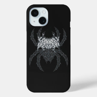 Funda Para iPhone 15 Oscura Disciplina Emblema de Araña Atlético Gótico