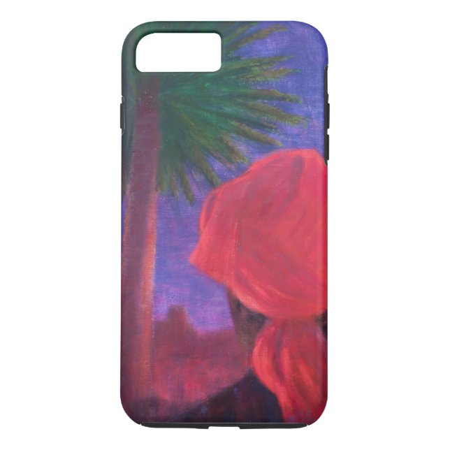 Funda De Case-Mate Para iPhone Oscuridad roja Jodhpur 2012 del turbante (Reverso)