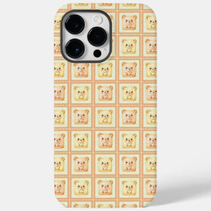Funda Para iPhone 14 Pro Max De Case-Mate Osito de Felpa de Parche Cuadrado Lindo