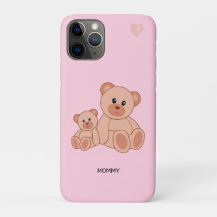 Funda Para iPhone 11 Pro Ositos lindos sobre rosa claro