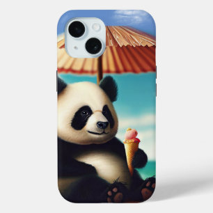 Funda Para iPhone 15 Ositos panda