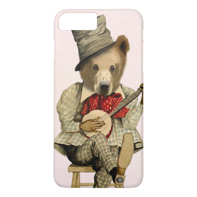 Funda De Case-Mate Para iPhone Oso banjo 3 (Reverso)