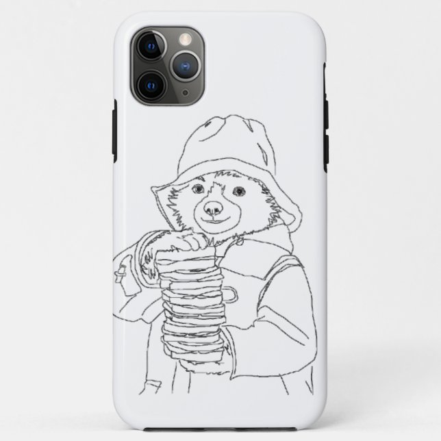Funda De Case-Mate Para iPhone Oso con sándwiches (Reverso)