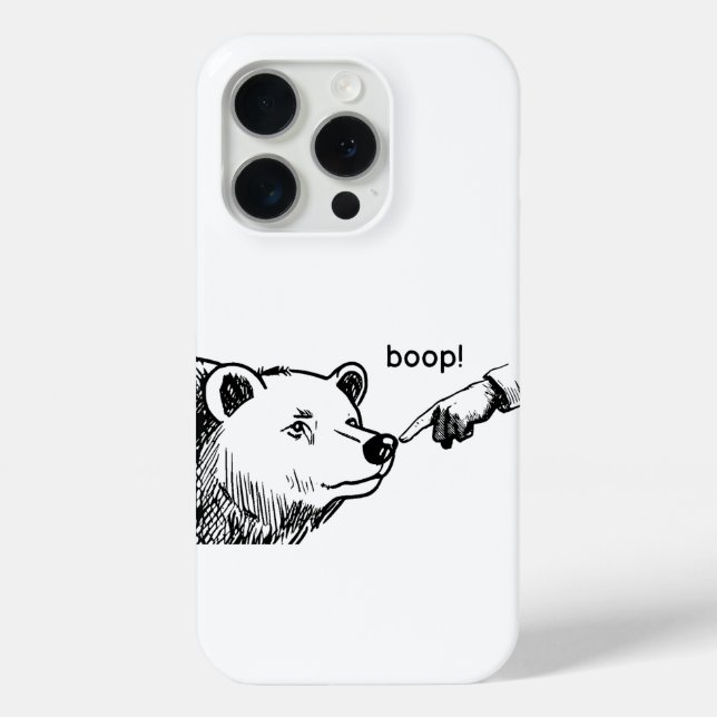 Funda De Case-Mate Para iPhone Oso de bota (Reverso )
