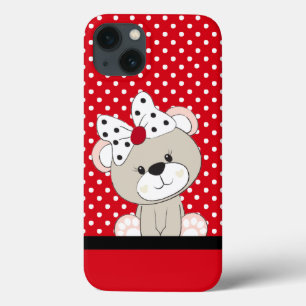 Funda Para iPhone 13 oso de peluche lindo