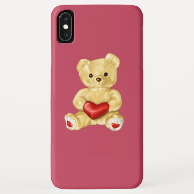 Funda De Case-Mate Para iPhone Oso de peluche lindo que hipnotiza rosado (Reverso)