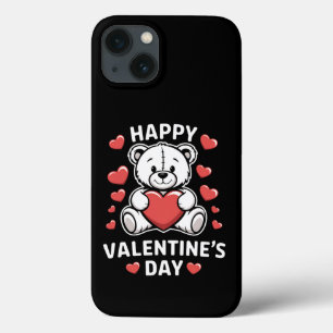 Funda Para iPhone 13 Oso del Día de San Valentín feliz vday 