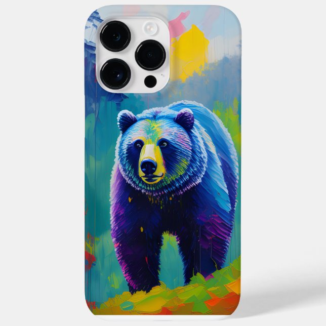 Funda De Case-Mate Para iPhone Oso en la Naturaleza Material gráfico para iPhone  (Reverso)