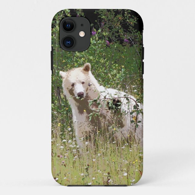 Funda De Case-Mate Para iPhone Oso Espíritu de Kermode, Fauna, Oso Raro (Reverso)