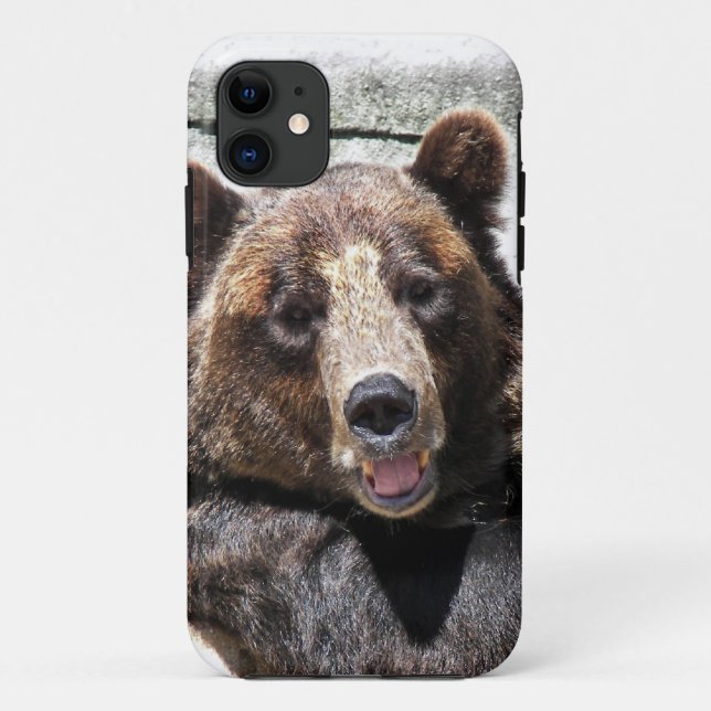 Funda De Case-Mate Para iPhone Oso feliz (Reverso)