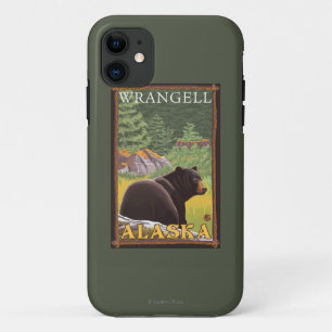 Funda Para iPhone 11 Oso negro en el bosque - Wrangell, Alaska