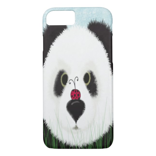 Funda De Case-Mate Para iPhone Oso Panda Adorable (Reverso)