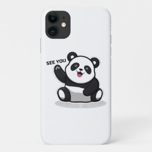 Funda Para iPhone 11 oso panda adorable