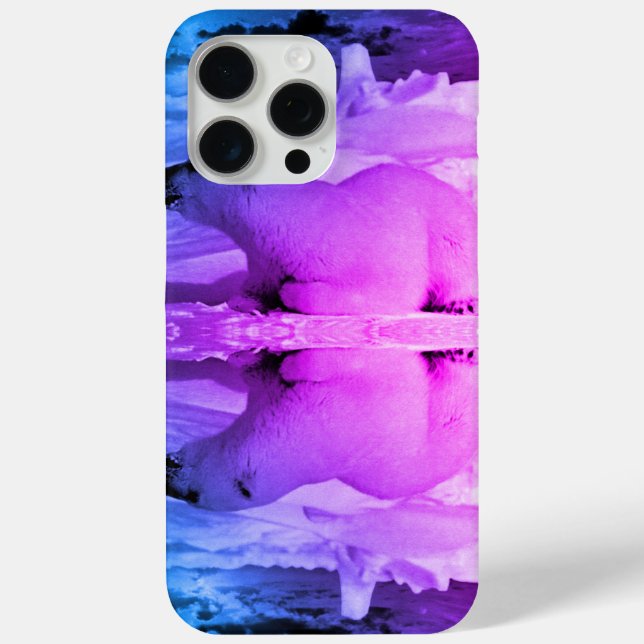 Funda De Case-Mate Para iPhone Oso polar Alaska de Estados Unidos (Reverso )