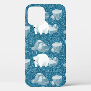Funda Para iPhone 12 Oso Polar Blanco Norte Animal Salvaje Azul Frío