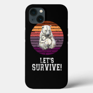 Funda Para iPhone 13 Oso polar con osos polares infantiles derechos de