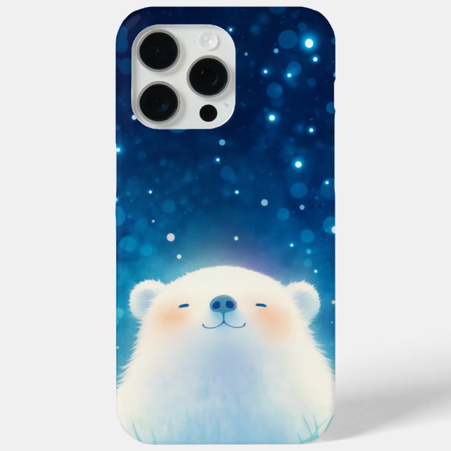 Funda De Case-Mate Para iPhone Oso Polar de Contenido (Reverso )